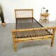 Pair of vintage rattan twin bed