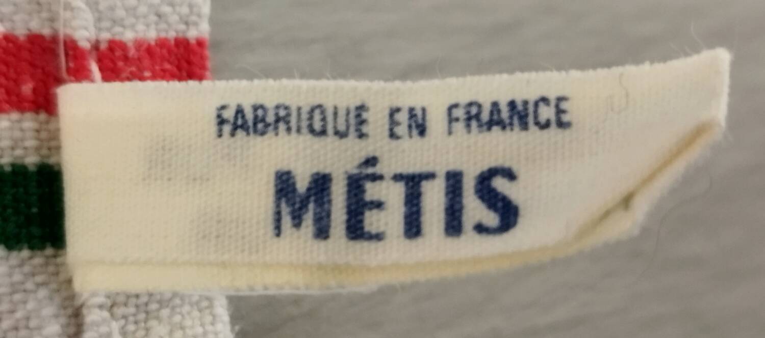 Old Métis Cotton Linen Tea Towels Made in France