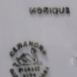 Plat rond creux  en faïence de Ceranord modèle Monique diam 29,5 cm