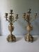 Pair of bronze candlesticks in Louis XVI style – 4 lights – 38 cm