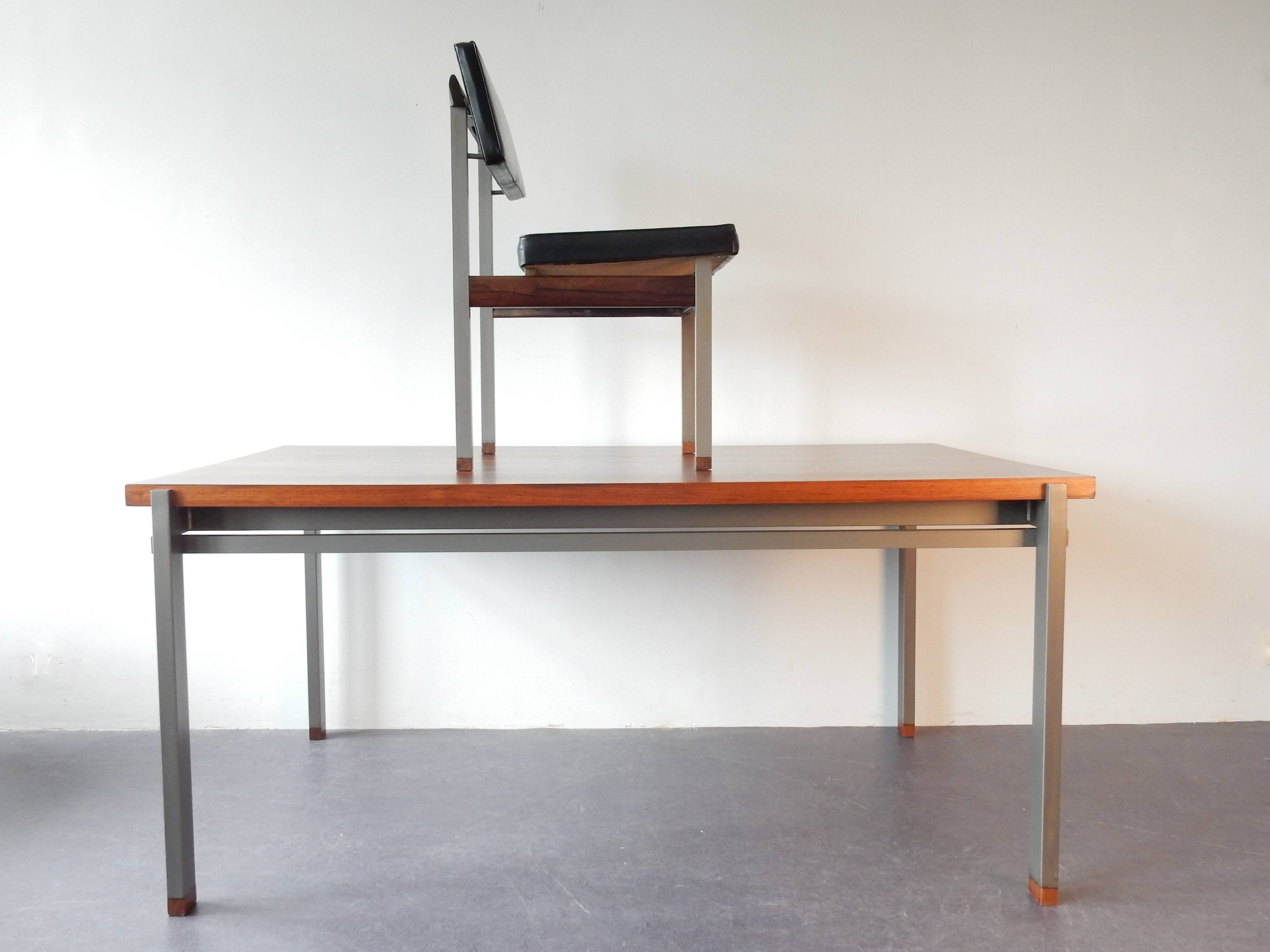 Rosewood table-desk and chair set for Topform, The Netherlands 1960's
