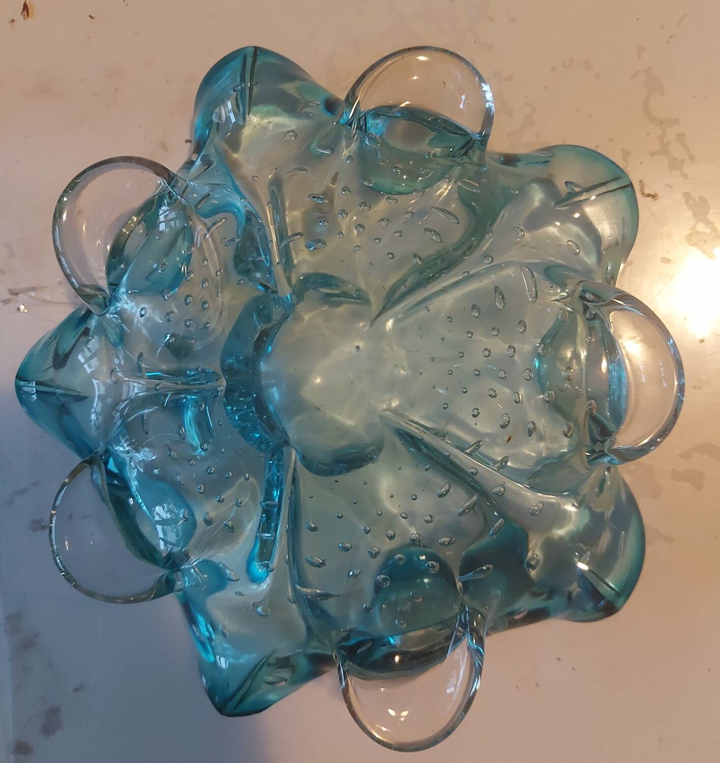 Blown glass catchall from Murano