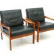 Lounge chairs by Illum Walkelsø for Niels Eilersen, 1960s