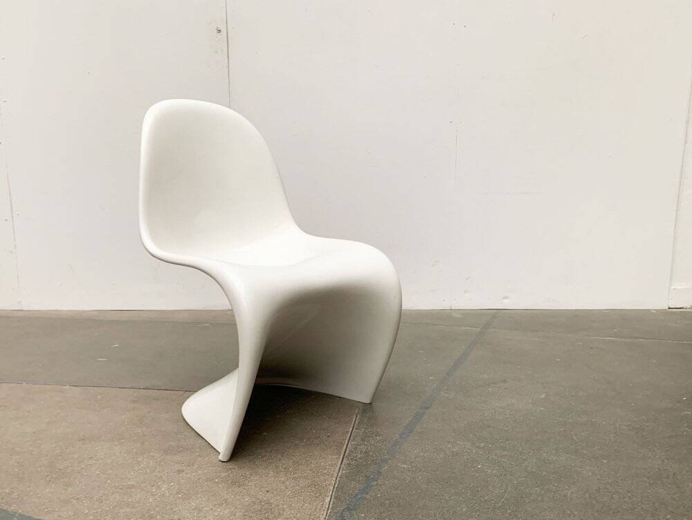 Panton side chairs from the mid-century by Verner Panton for Herman Miller, 1960s.