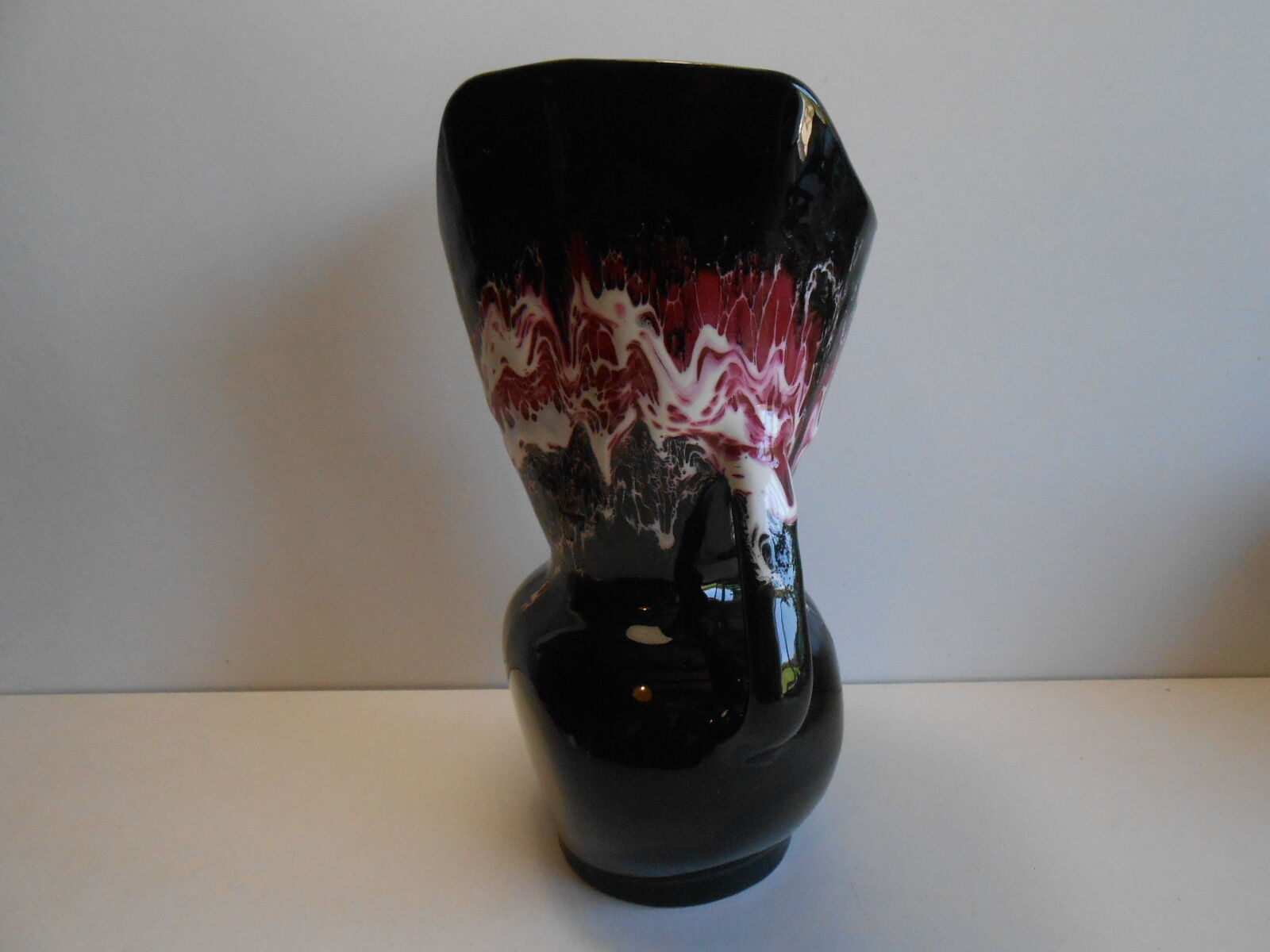 Vase Vallauris design vintage polychrome