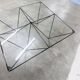 Coffee table 100x100cm in very good condition, 1980.