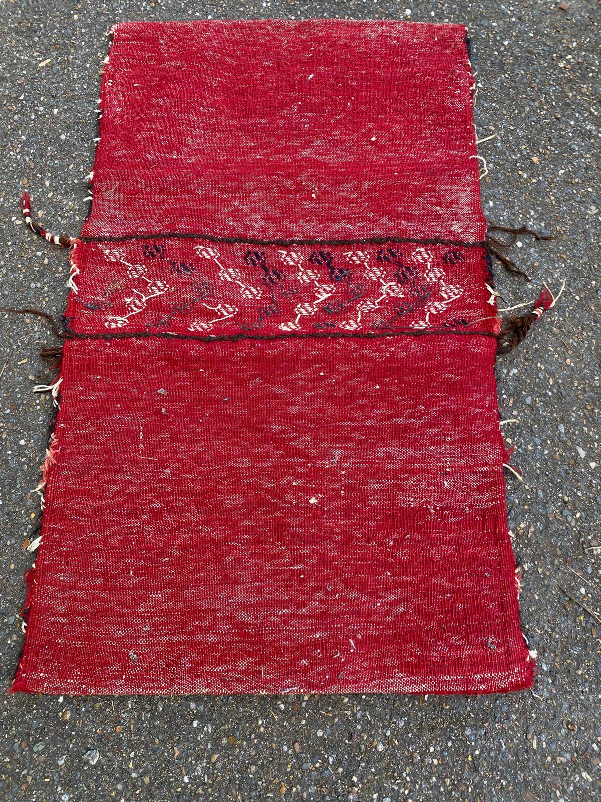 Persian Khorjin Kilim double pouch hand-woven wool 55x95cm