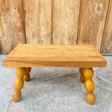 Vintage turned wooden footstool/step stool