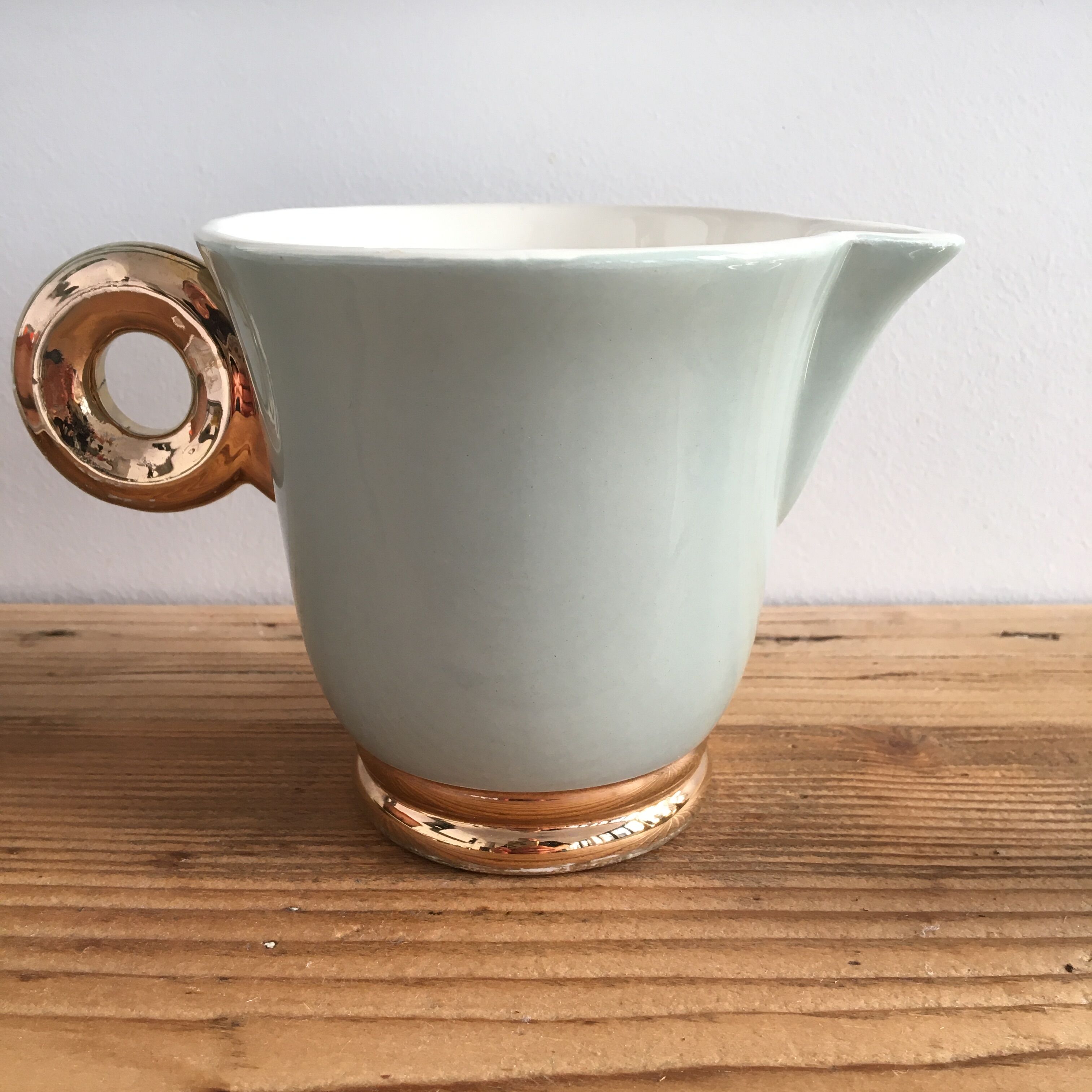 Milk jar "Nous Deux" Digoin Sarreguemines