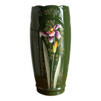 Vase ancien en faïence Art Nouveau