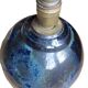 Large Vintage Lamp Base in Glazed Terracotta