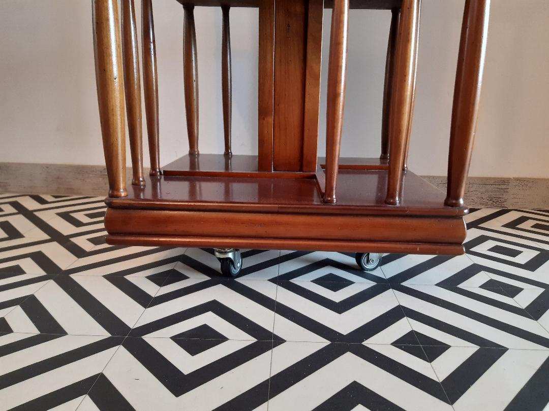 English revolving bookcase