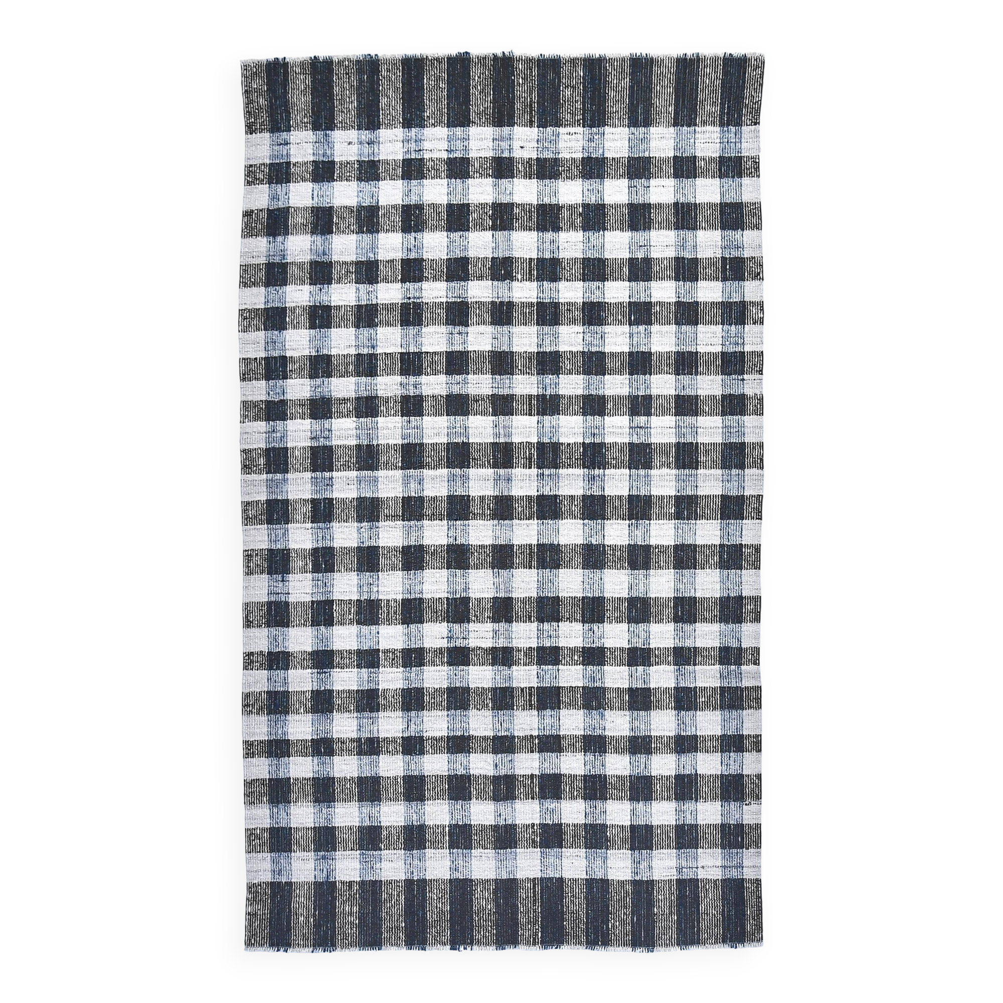 190x290 cm medium kilim rug, cream beige black mustard kilim rug