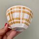 Set of 4 antique coffee cups in opaque porcelain from Badonvillier