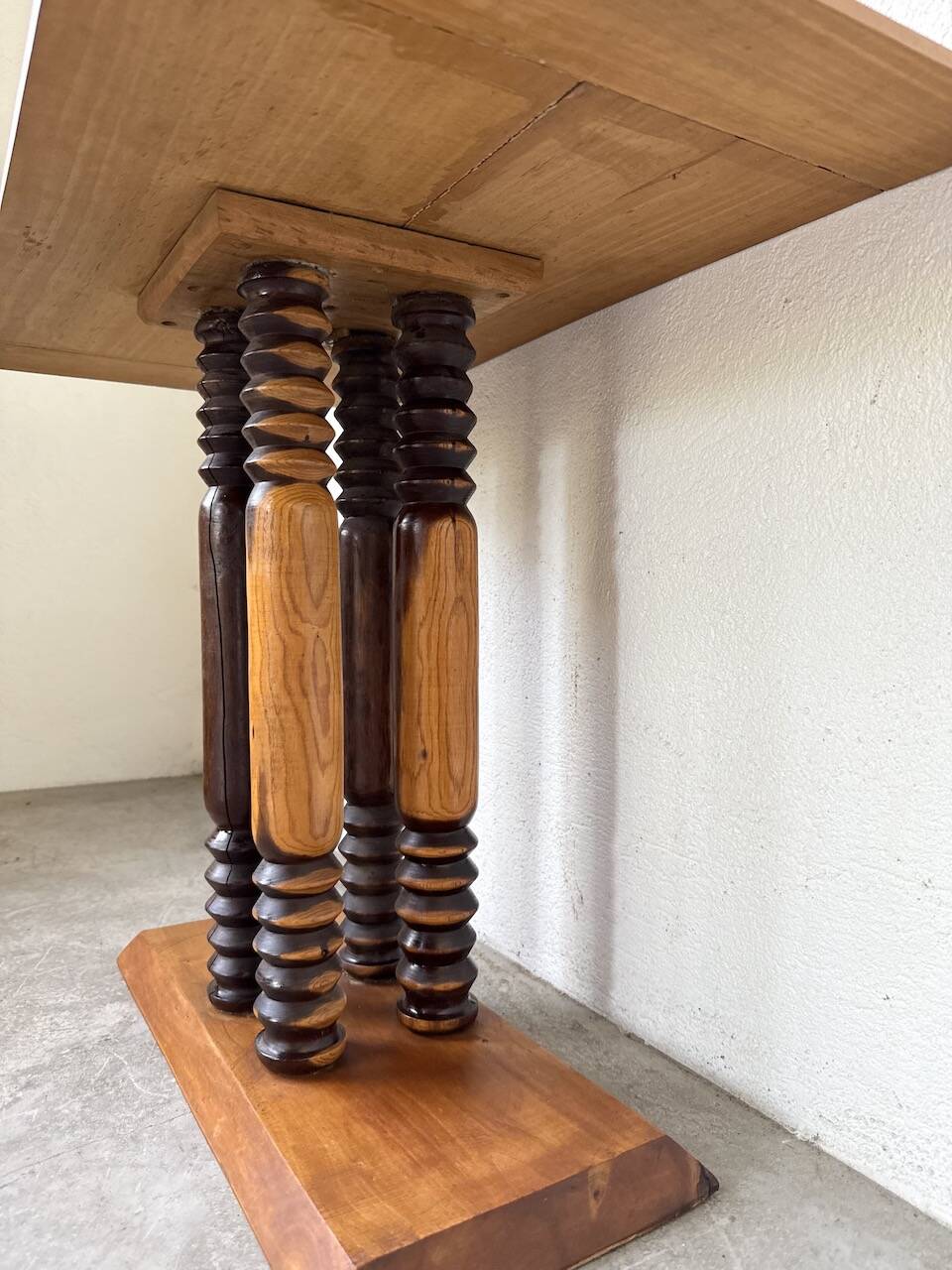 Dudouyt Courtray oak art deco console table
