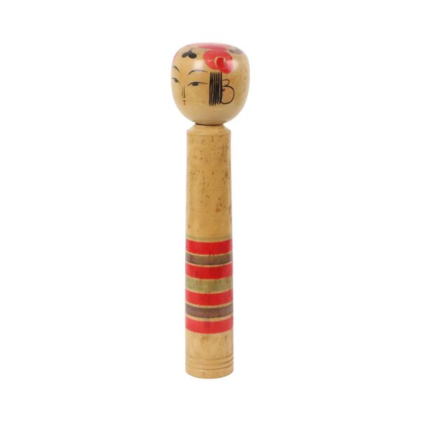 Grande poupée Kokeshi taille XL en bois peinte à la main Japon Showa 48 cm
