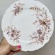 8 Superb Antique 19th Century Plates Decorated with Birds on Branches