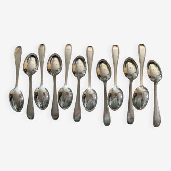 12 silver-plated spoons