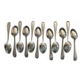 12 silver-plated spoons