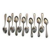 12 silver-plated spoons