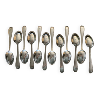 12 silver-plated spoons