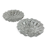Paire de cendrier en cristal