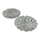 Pair of crystal ashtrays