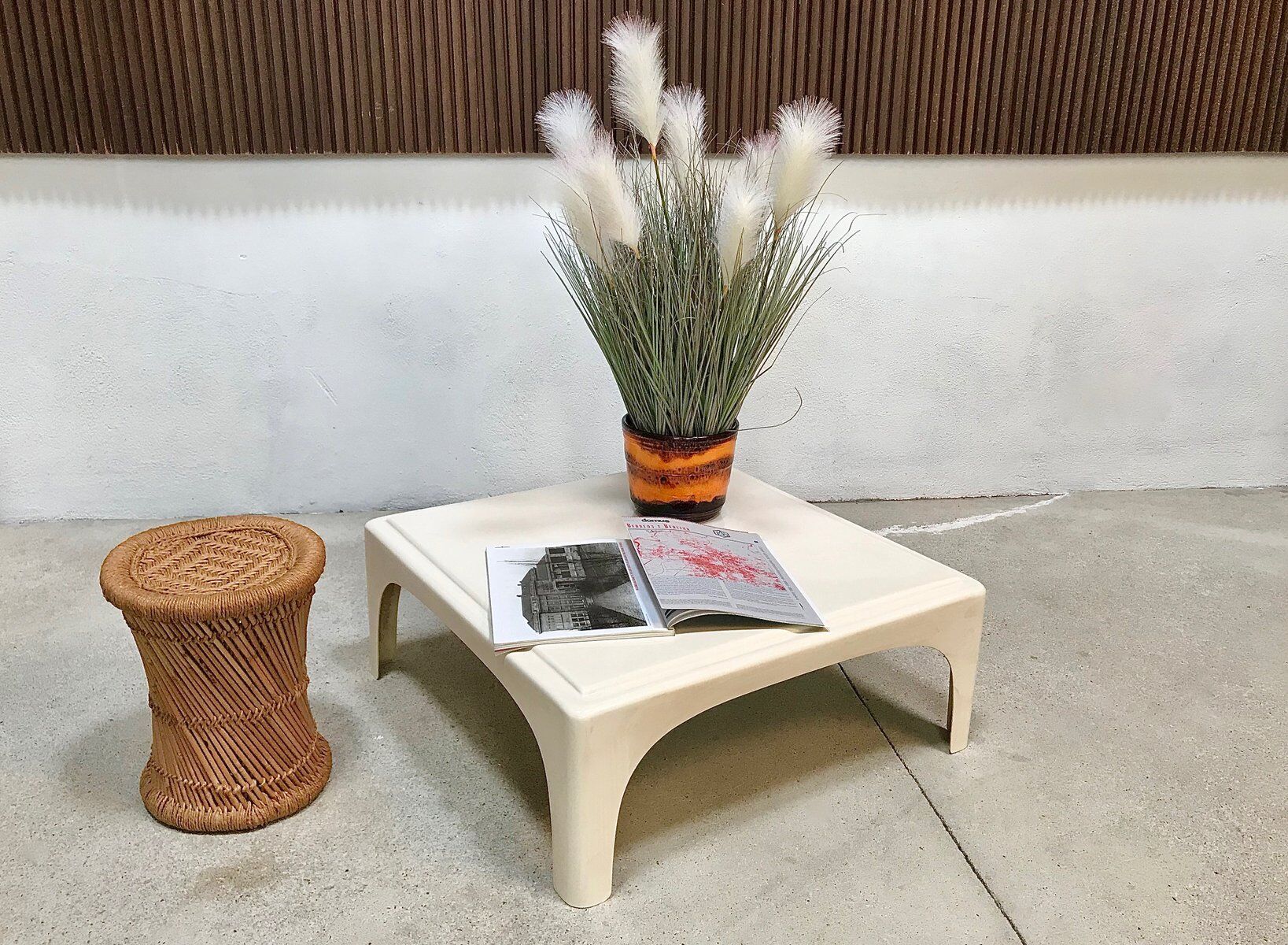 Early Space Age Side or Coffee Table in Fiberglass, West-Germany, 1960s