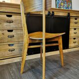 Series of 10 mismatched bistro chairs