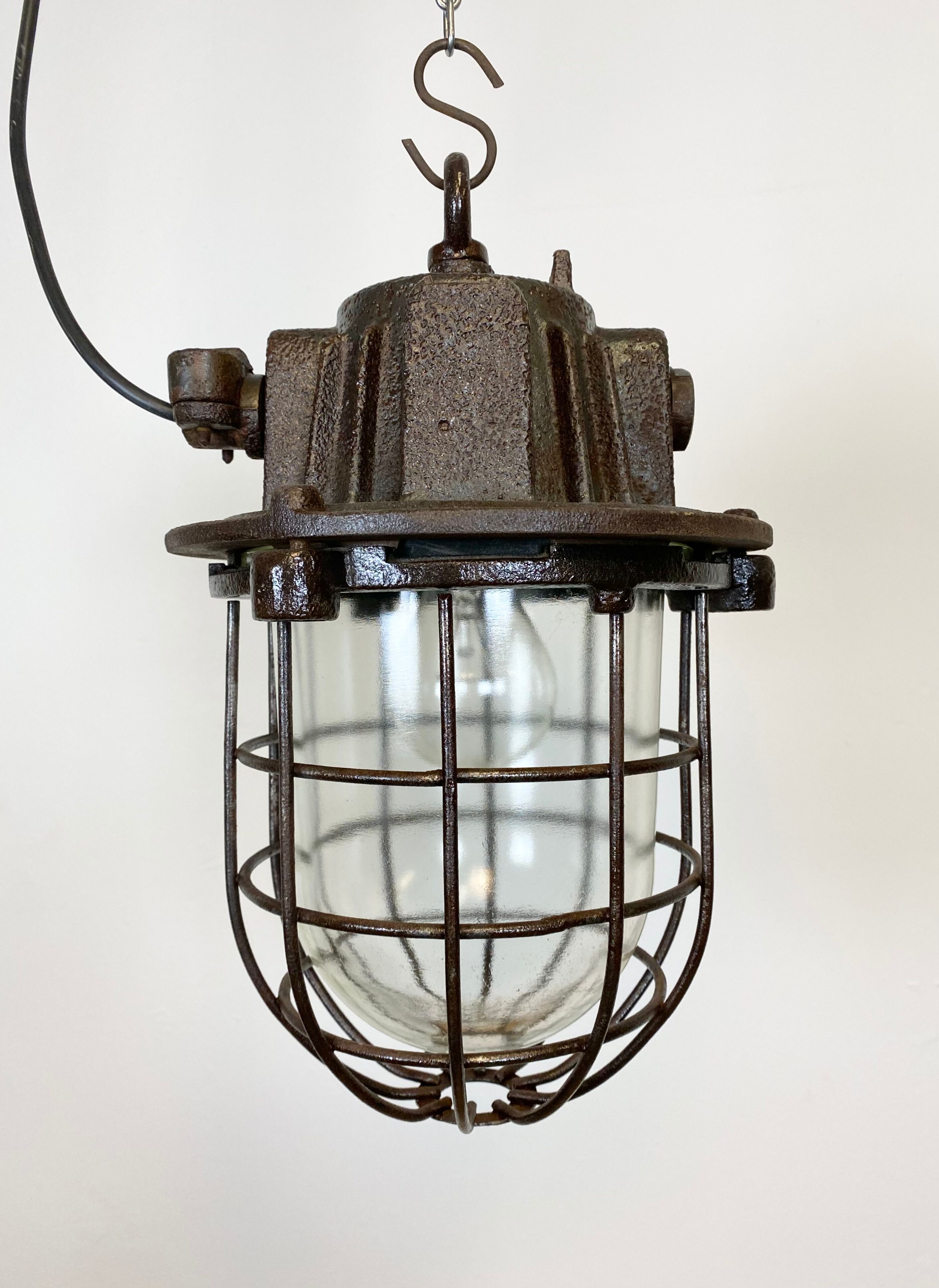 Suspension cage industrielle en fonte, années 1960