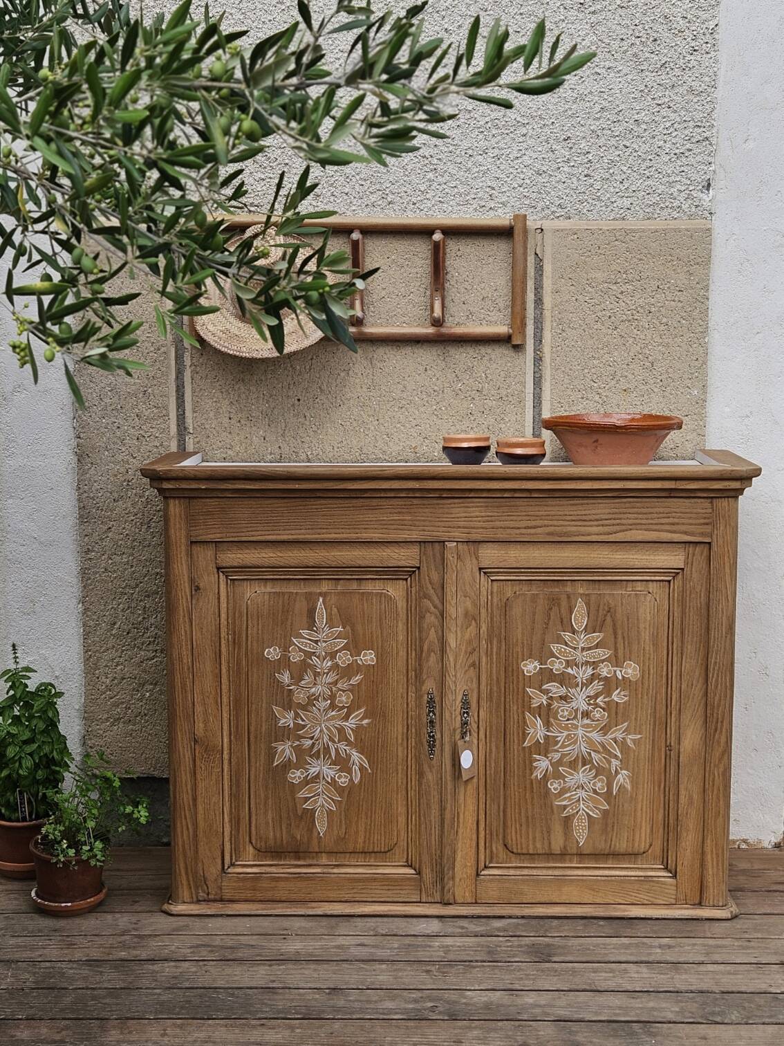 Solid oak sideboard top, hade made creation | elea