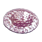 Vintage Bormioli Rocco Purple Glass Plate: Mid-Century Italian Decor