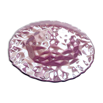 Vintage Bormioli Rocco Purple Glass Plate: Mid-Century Italian Decor