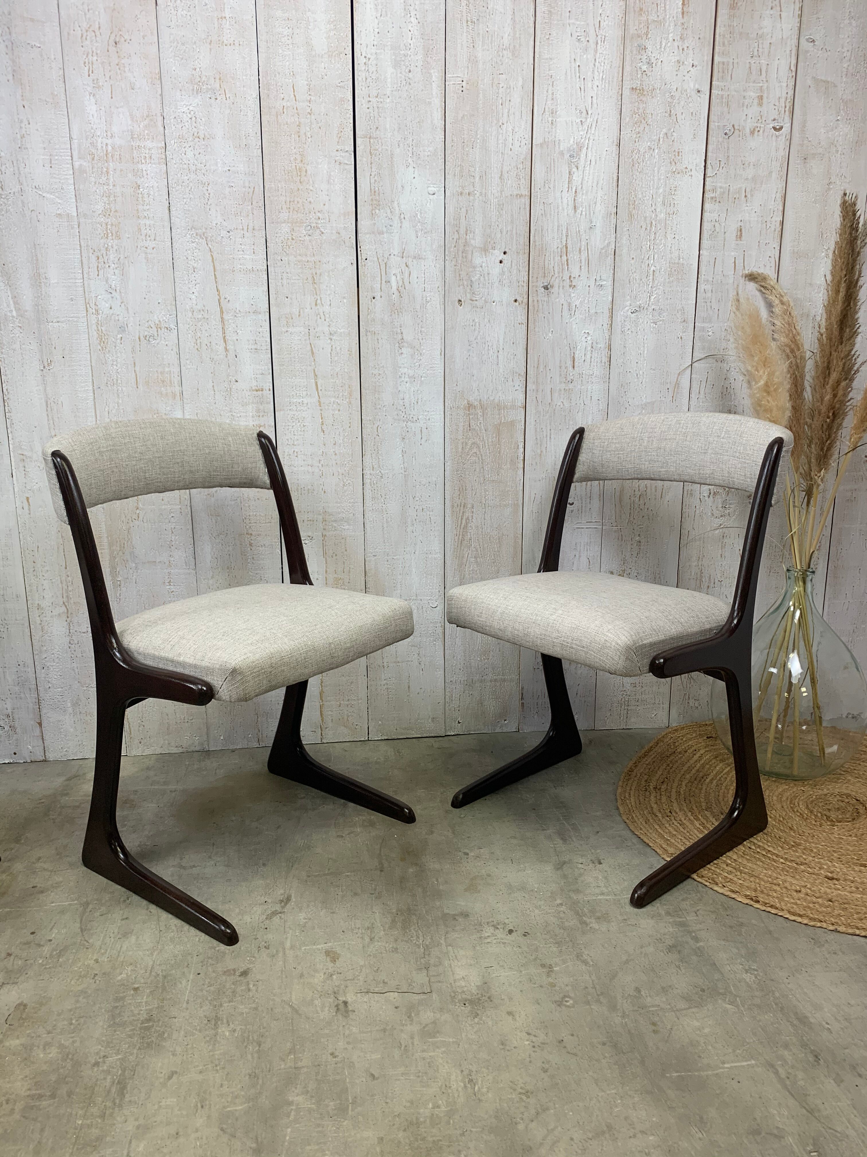Series of 4 Baumann chairs