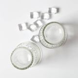 Set of 2 Vintage Large Italian Water Glasses / Italy / 1960s