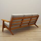 Canapé en chêne, design danois, années 1960, designer : Hans J. Wegner, fabricant : Getama