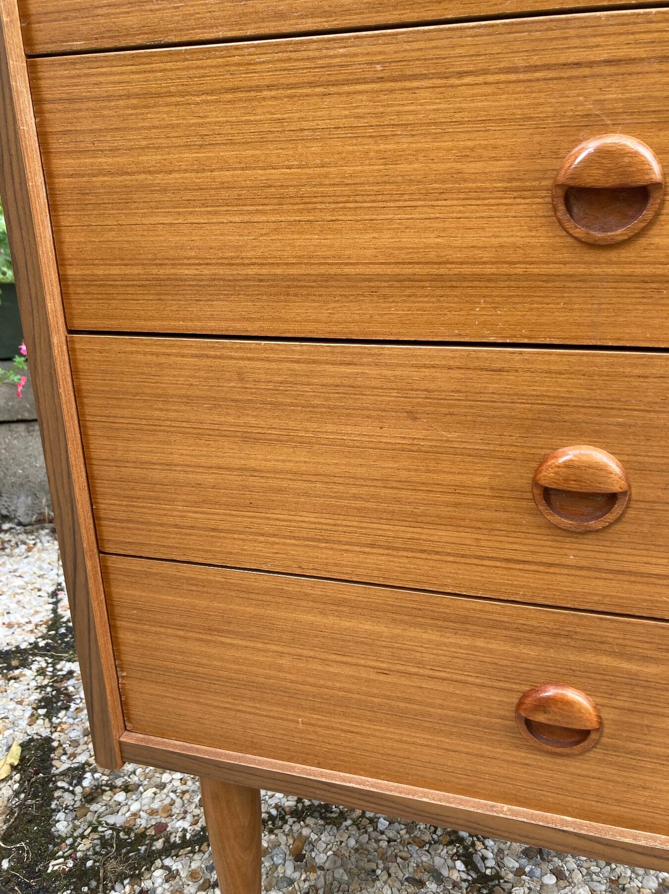 Vintage rag chest of drawers from the 60s
