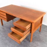 Mid-Century Danish Teak Desk, 1970s.