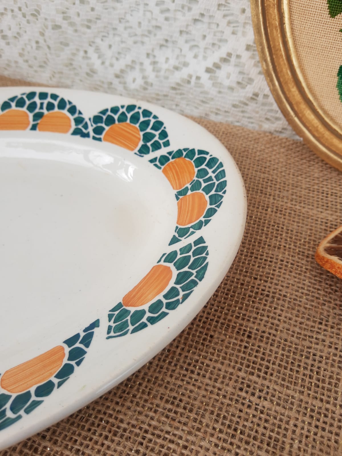 Serving dish Faiencerie new Givors France Jane