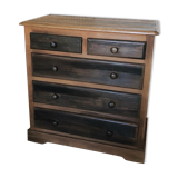 Solid pine chest of drawers
