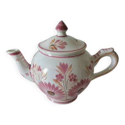 Théière Henriot Quimper rose