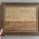 Marqueterie bois, tableau vintage
