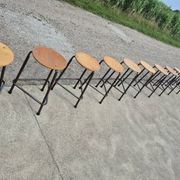 Vintage 56 cm tripod school stool 1970s 1980s (more on stock)