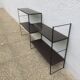 Modular wall string shelf in metal 50s 60s
