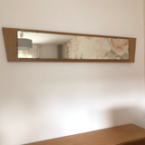 Trapezoidal mirror in solid oak