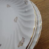 White and gold plate service, Vitriam porcelain