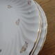 White and gold plate service, Vitriam porcelain