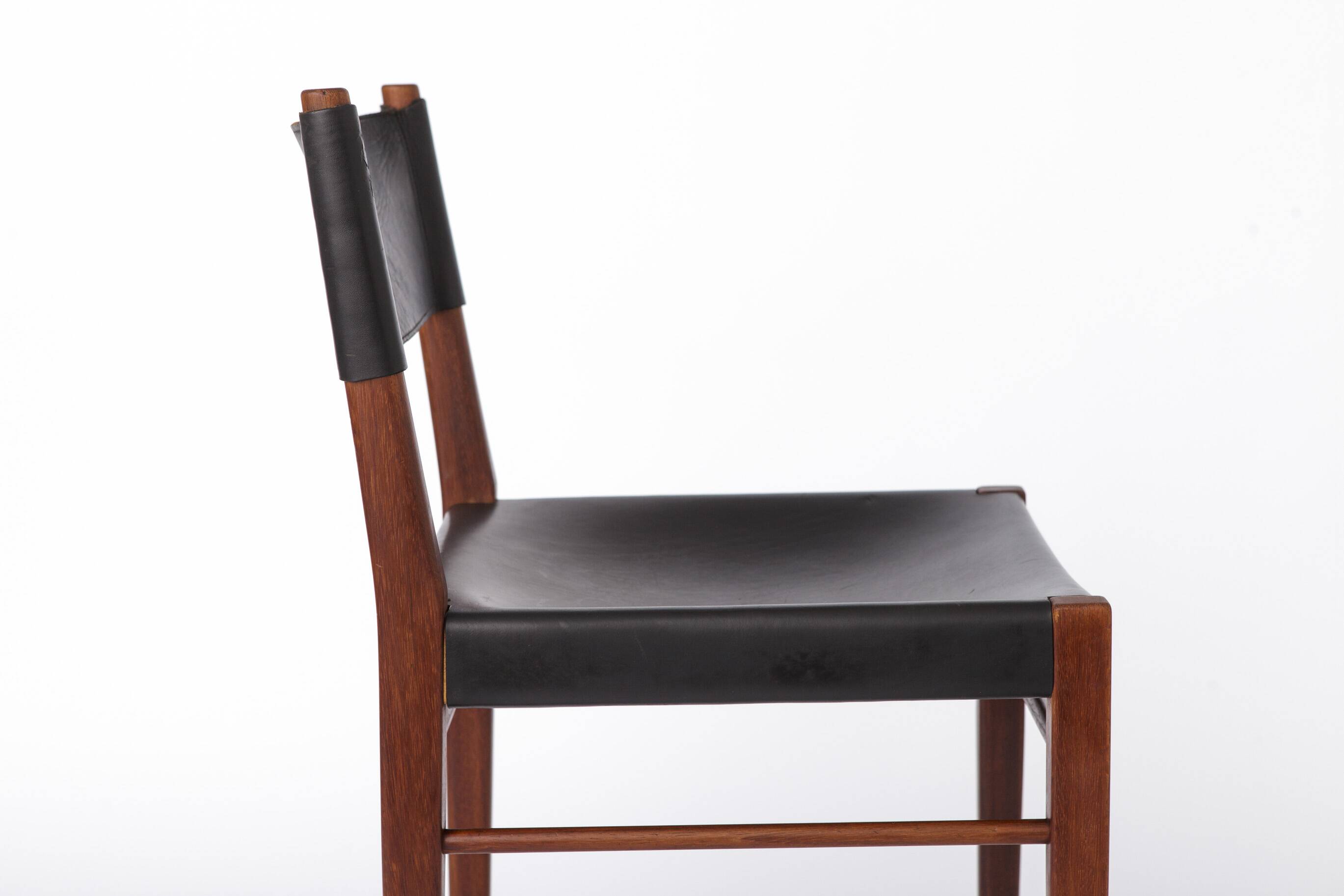 Ensemble de 3 chaises de salle à manger Helmut Magg – Modèle 3024 pour Deutsche Werkstätten