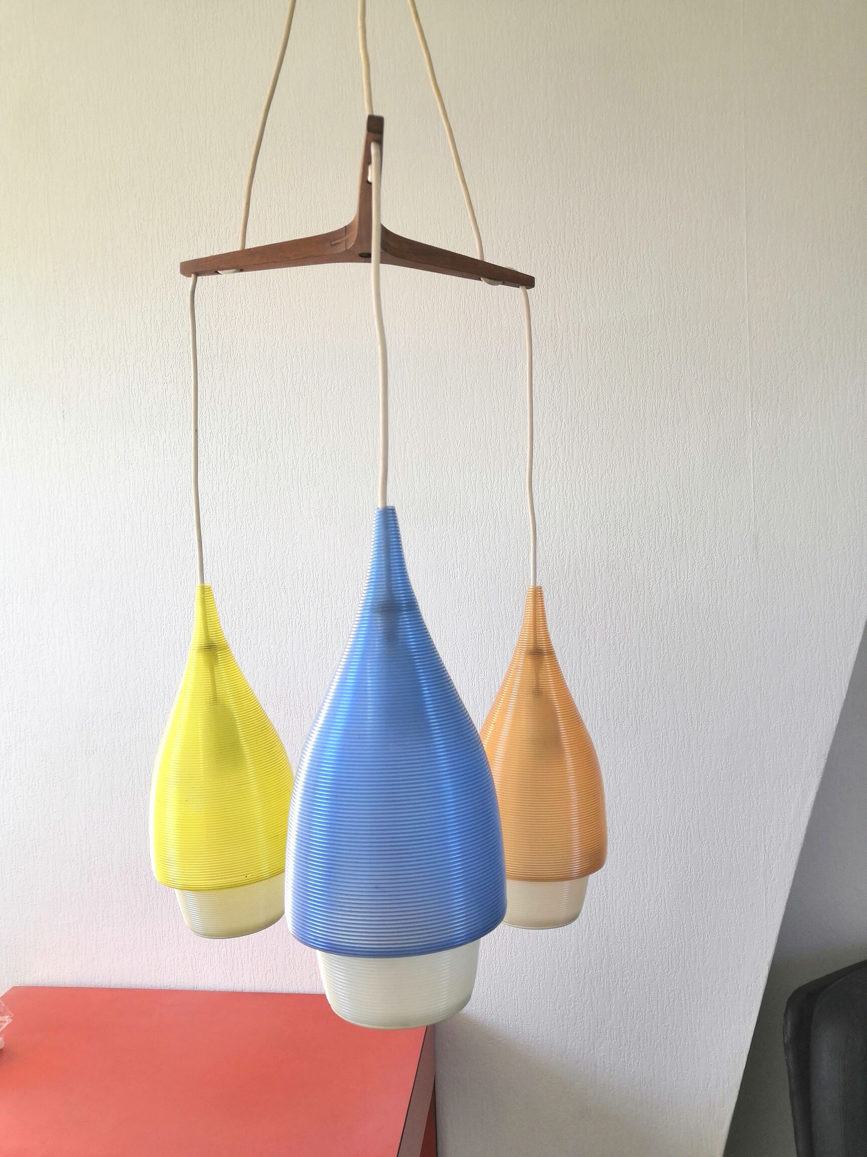Lustre cascade gouttes d'eau design années 60- 70