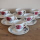 6 vintage coffee cups Sarreguemines and Digoin